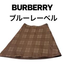 ★バーバリー ノバチェック巻きスカート 38 希少★ 美品】バーバリーブルーレーベル定番ノバチェックミニ巻き