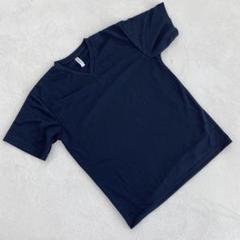 glimmer Tシャツ ネイビー Vネック 半袖 吸汗速乾 Lサイズ