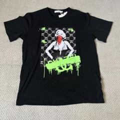 Rings ブラック Tシャツ 46サイズ ネオンプリント　Lサイズ程度　新品