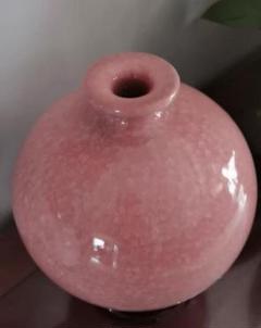 ピンク 陶器製 球形花瓶
