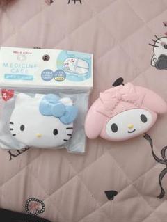 ♡新品未使用♡ ハローキティ マイメロ お薬ケース 仕切りケース まとめ売りのサムネイル