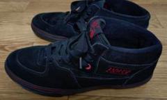 バンズ　ハーフキャブ 28.0 SKATE VANS HALF CAB 黒×赤のサムネイル