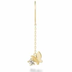 【美品】パピヨンブリリアンプチ AHKAH 18Kイエローゴールド　アーカー