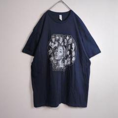 マイルーツ Tシャツ (XL) プリントデザイン 大きいサイズ 紺色 古着