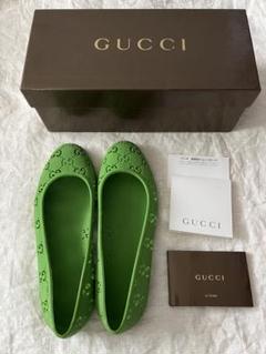 美品✨GUCCI グッチ フラットシューズ GG柄 ラバー素材 ネ