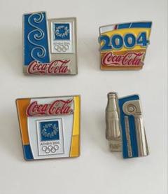 コカ・コーラ ピンバッチ2004年アテネオリンピックセット２４種類 非売品】コカコーラ 2004年 アテネオリンピック ピンバッジ 2個