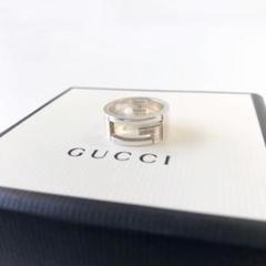 グッチ 未使用 リング スワロフスキー クリスタル ブルー 青 gucci