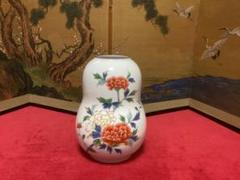深川製磁 牡丹に雀絵図花瓶 深川製磁 瓢箪形 花瓶 インテリア 牡丹絵 - メルカリ