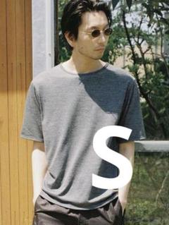 【LIDNM】MERINO WOOL BOX TEE HEATHER GRAY