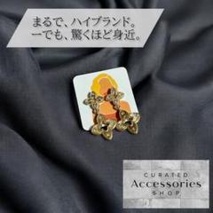 花　フラワー　ゴールド　ピアス　大人　フォーマル　高級感　パーティー