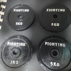 FIGHTING ダンベルプレート 5KG ✕2枚 ファイティングロード Co.Ltd（FIGHTING ROAD CO.LTD）（メンズ