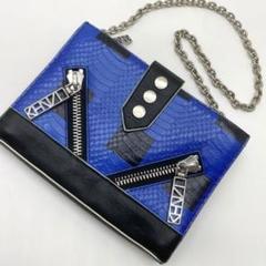 KENZO バッグ　チェーンバッグ　チェーンウォレット　本革　パイソン　春夏のサムネイル