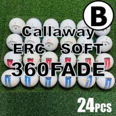 【B63】キャロウェイ ERCSOFT360FADE 色混合ロストボール 24球
