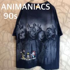 90s アニマニアックス Tシャツ ビッグデザイン アメリカ合衆国モチーフ　N