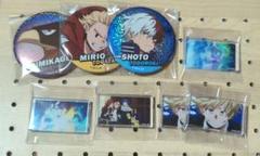 僕のヒーローアカデミア ミニアクリルブロック BIG缶バッジ 轟焦凍 物間 他