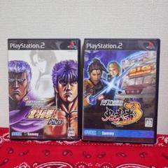 【PS2】　2枚セット　実戦パチスロ必勝法 !　北斗の拳 Plus　/　鬼武者3
