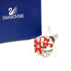 SWAROVSKIスワロフスキー　ポインセチアボトルストッパー　箱入り SWAROVSKIスワロフスキー ポインセチアボトルストッパー 箱入り