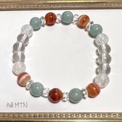 【夫婦和合、自己成長】8月誕生石サードオニキス✖️翡翠✖️水晶　浄化　祈願達成