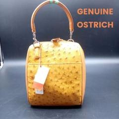 GENUINE OSTRICH 本革 ハンドバッグ