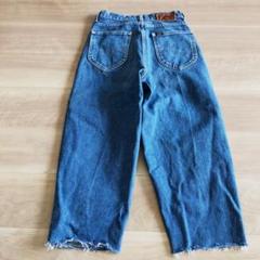 Lee ハイウエストカットオフクロップドデニム