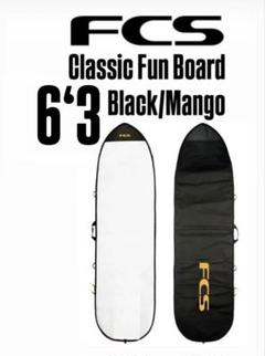 サーフィン・ボディボード FCS Classic Fun Board 6'0 BLACK/MANGO 6'0 FCS Classic Fun Board Black/Mango | KAISERS SURF