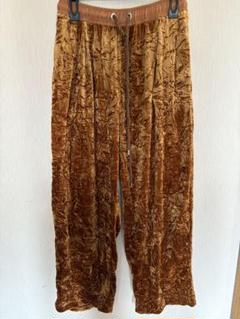 ベロア調パンツ　古着　USED