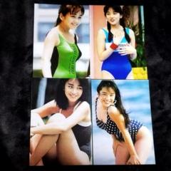 西田ひかる　写真　4枚　L判サイズ　A