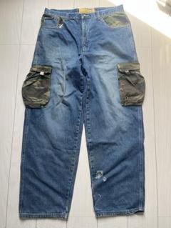 【正規品】 W36 迷彩 カーゴデニムパンツ JEANS TANK 極太】 L32 メルカリ - パンツ