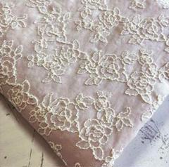 コットン刺繍生地　1m