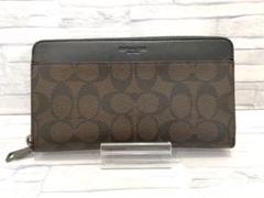 【新品】COACH コーチ メンズウォレット長財布シグネチャートラベルウォレット