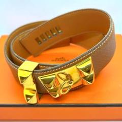 エルメス HERMES コリエドシアン メドール ベルト ◯N刻印 レッド エルメス HERMES コリエドシアン メドール ベルト ◯N刻印 レッド