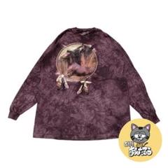 ザマウンテン 古着 ロンT アニマル パープル XXL