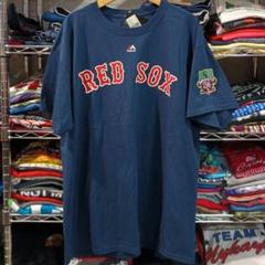 【新品】デヴィッド・オルティーズ MLB TシャツXL ネイビー レッドソックス 新品】デヴィッド・オルティーズ MLB TシャツXL ネイビー レッド
