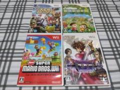 Wii 大乱闘スマッシュブラザーズX・どうぶつの森・ニューマリオ・ドラクエソード