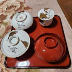 値下げしました】お食い初め 九谷焼 子供揃 福寿かぶと 男の子用