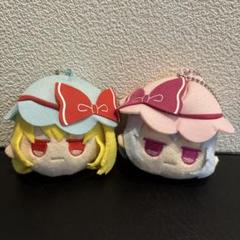フランドール・スカーレット ぬいぐるみキーホルダー DAISO ダイソー 東方プロジェクト ダイソー フェイスぬいぐるみ キーホルダー