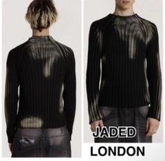 JADED LONDON ラスター アシンメトリー リブ ニット JADED LONDON ラスター アシンメトリー リブ ニット (JADED