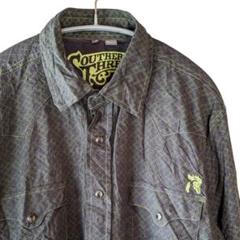 SOUTHERN.THREAD ウエスタンシャツ L 黒緑