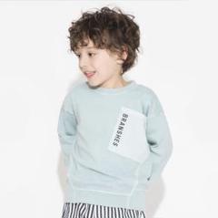 ブランシェス　ゆるシルエット　ポケット付きバックプリント8分袖Tシャツ