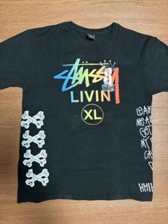 ★韓国の人気★【STUSSY】★Stussy Livin' Large T-Shir.t★ Stussy Livin' Large T-Shirt Black Shop Authentic at SASOM