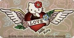 ☆激レア☆ ハローキティ タトゥー 2008年 ハート/ラブ/羽 A4ノート
