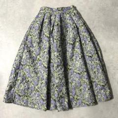 美品✨セブンテンバイミホカワヒト フラワージャガードスカート