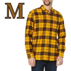 フランネルシャツ スリムフィット 長袖 メンズ　M
