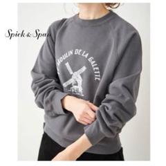 美品 Spick&Span スピック アンド スパン スウェット トレーナー MAO MORITA × Spick & Span】Half zipスウェット（スウェット