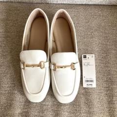 未使用級　トリーバーチ　白　ローファー　24 未使用級トリーバーチ白ローファー24