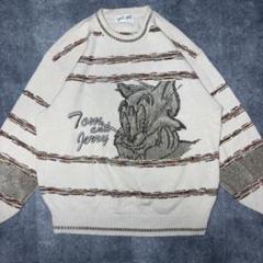 古着 ニット カウチンセーター グランジ y2k 00's vintage カジュアル ニット セーター 黒 グランジ y2k
