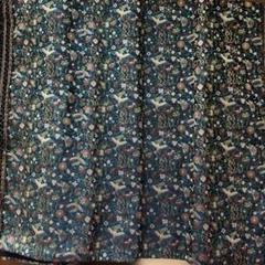 川島織物⭐️ネイビー 花柄フリンジ付きテーブルセンター⭐️新品未使用