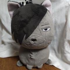 レトロ　ハイキューでっかいぬいぐるみ　クロオネコ　黒尾鉄朗　当時物　27㌢