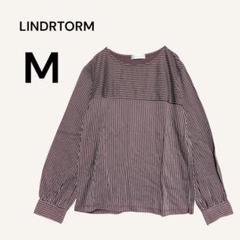 ストライプ柄長袖Tシャツ ロングスリーブTシャツ Mサイズ 綿混