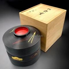 未使用品】 平安象彦 松寿重 松下電器開業50周年記念品 御重箱